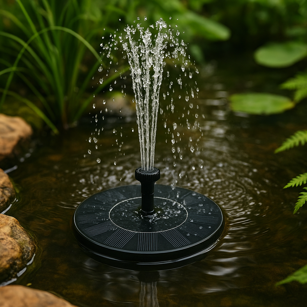 Solar Springbrunnen 1,5W mit 6 Düsen – FloatSun EcoJet