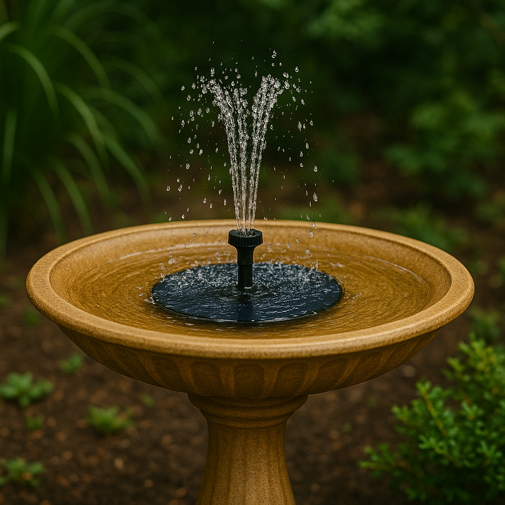 Solar Springbrunnen 1,5W mit 6 Düsen – FloatSun EcoJet