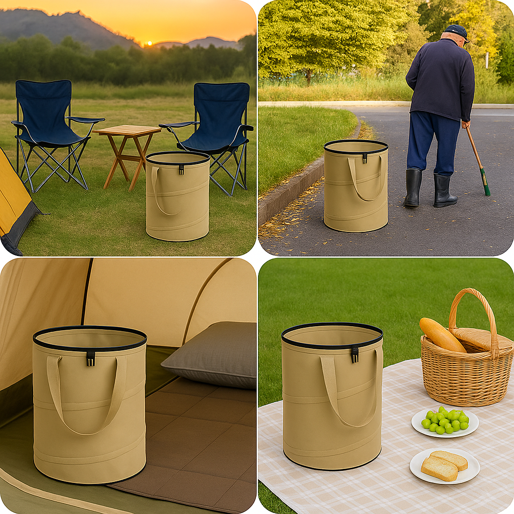 Faltbare Camping Mülltonne – CampFold 40L