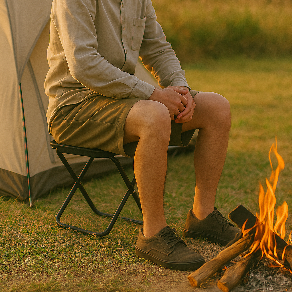 Faltbarer Outdoor-Hocker ultraleicht & kompakt – SchnellSitz Mini