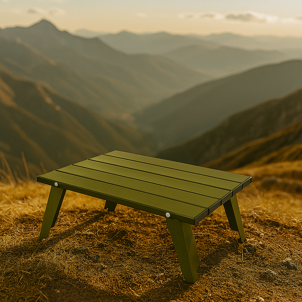 Tragbarer Aluminiumtisch für Camping & Wandern – FaltTisch Kompakt