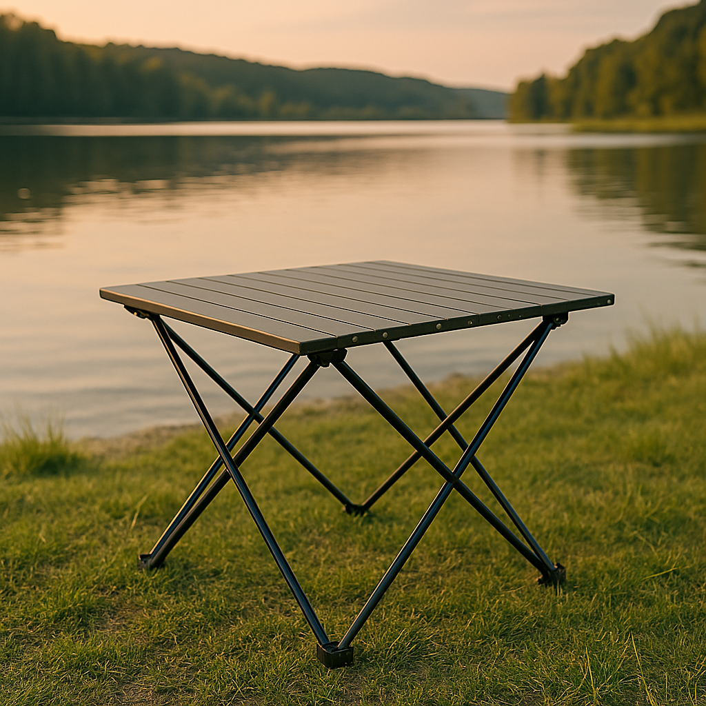 Klapptisch aus Aluminium für Camping & Grill – StellTisch