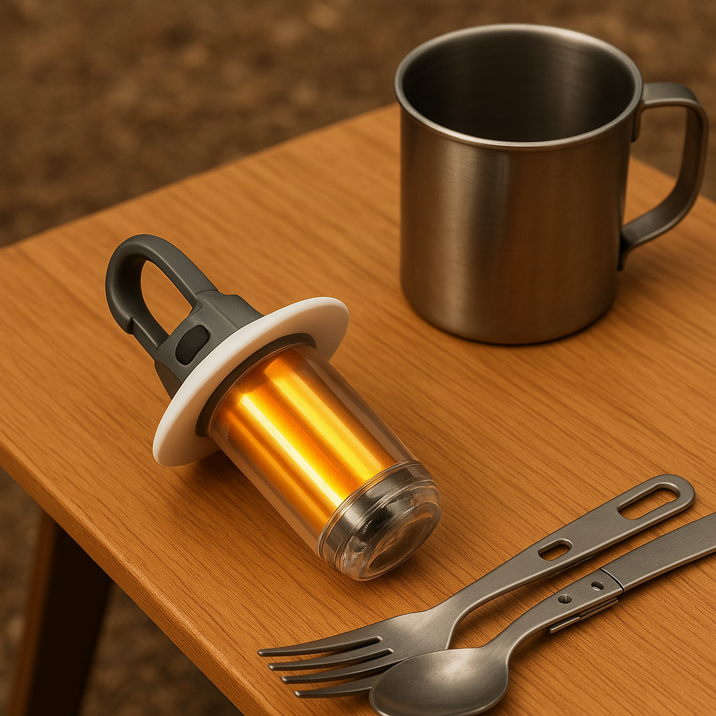 Campinglampe superhell mit Akku & Haken – LichtZip 5