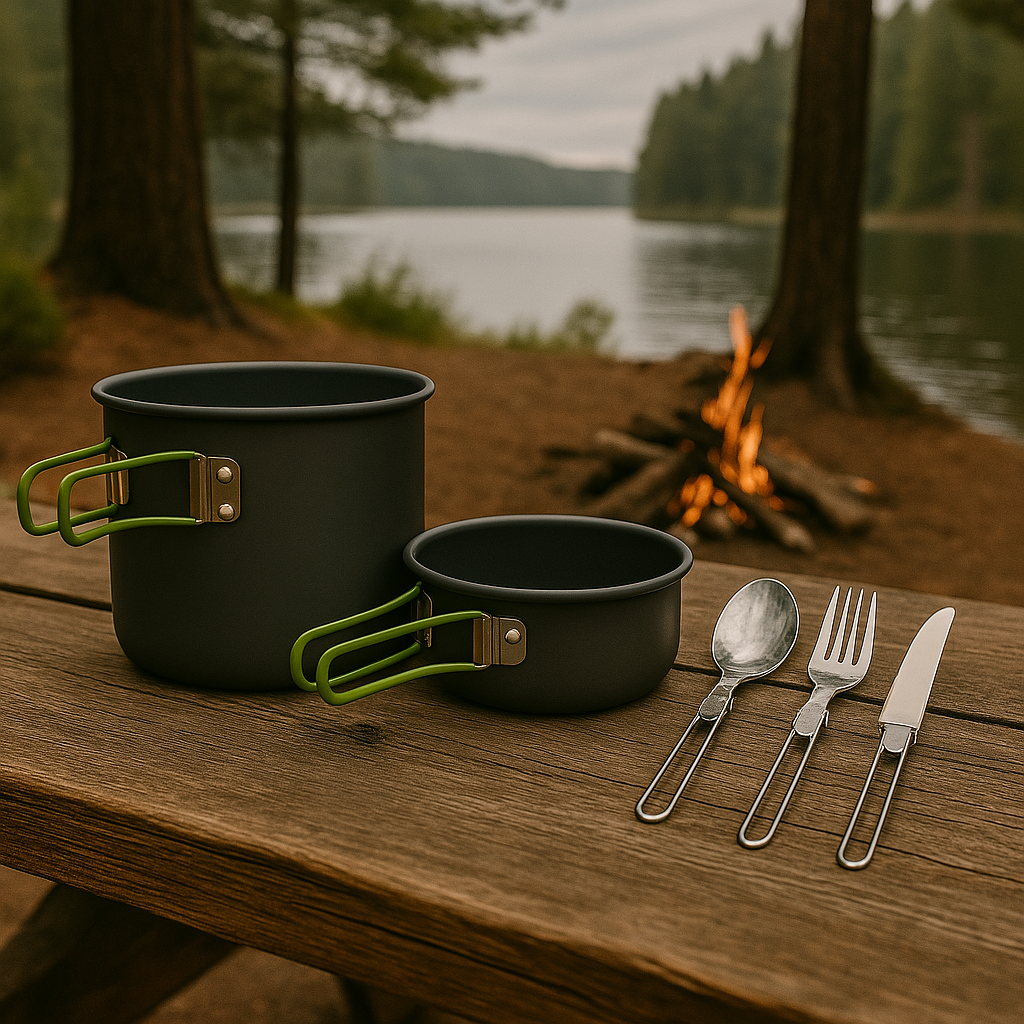 Kochgeschirr Set für Camping & Trekking (2 Personen) – KocherSet Duo
