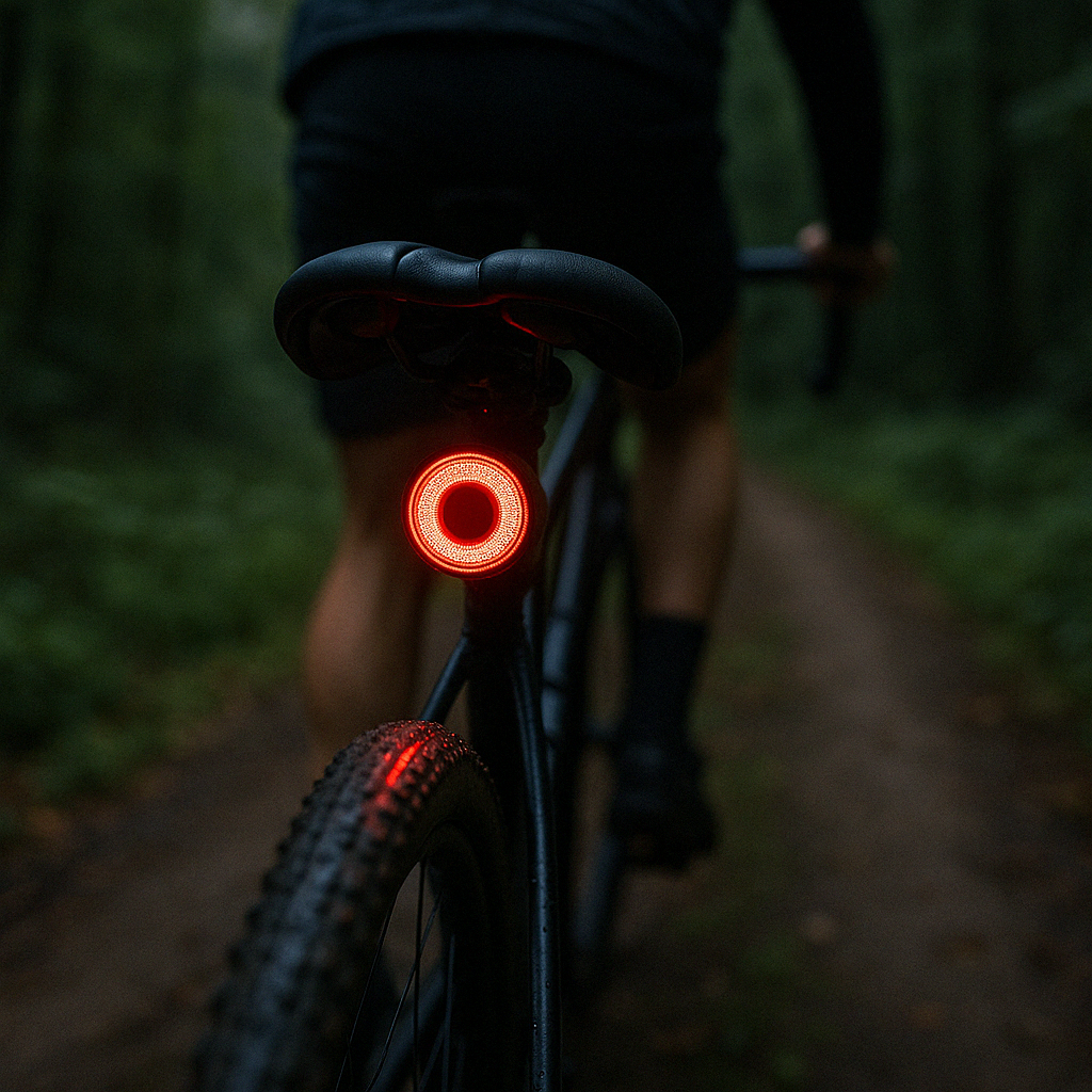Fahrrad-Rücklicht USB-C mit Aluminiumgehäuse & Dimmer – SicherRide Pro