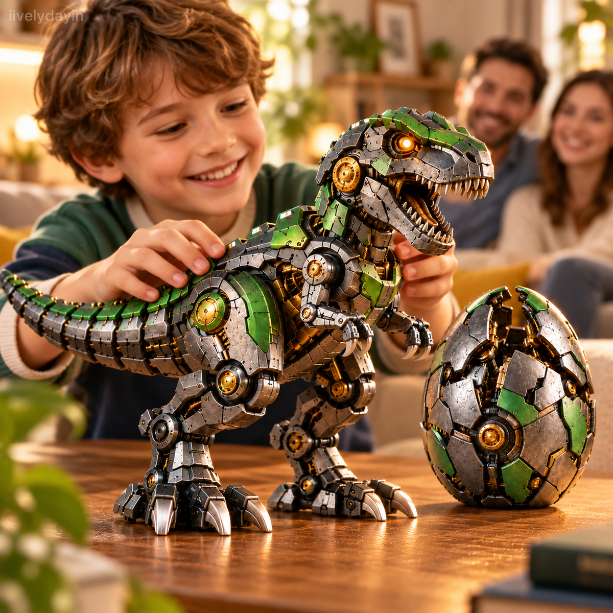 Mechanisches T-Rex-Ei – Vom mysteriösen Ei zum mächtigen Roboter-Dinosaurier