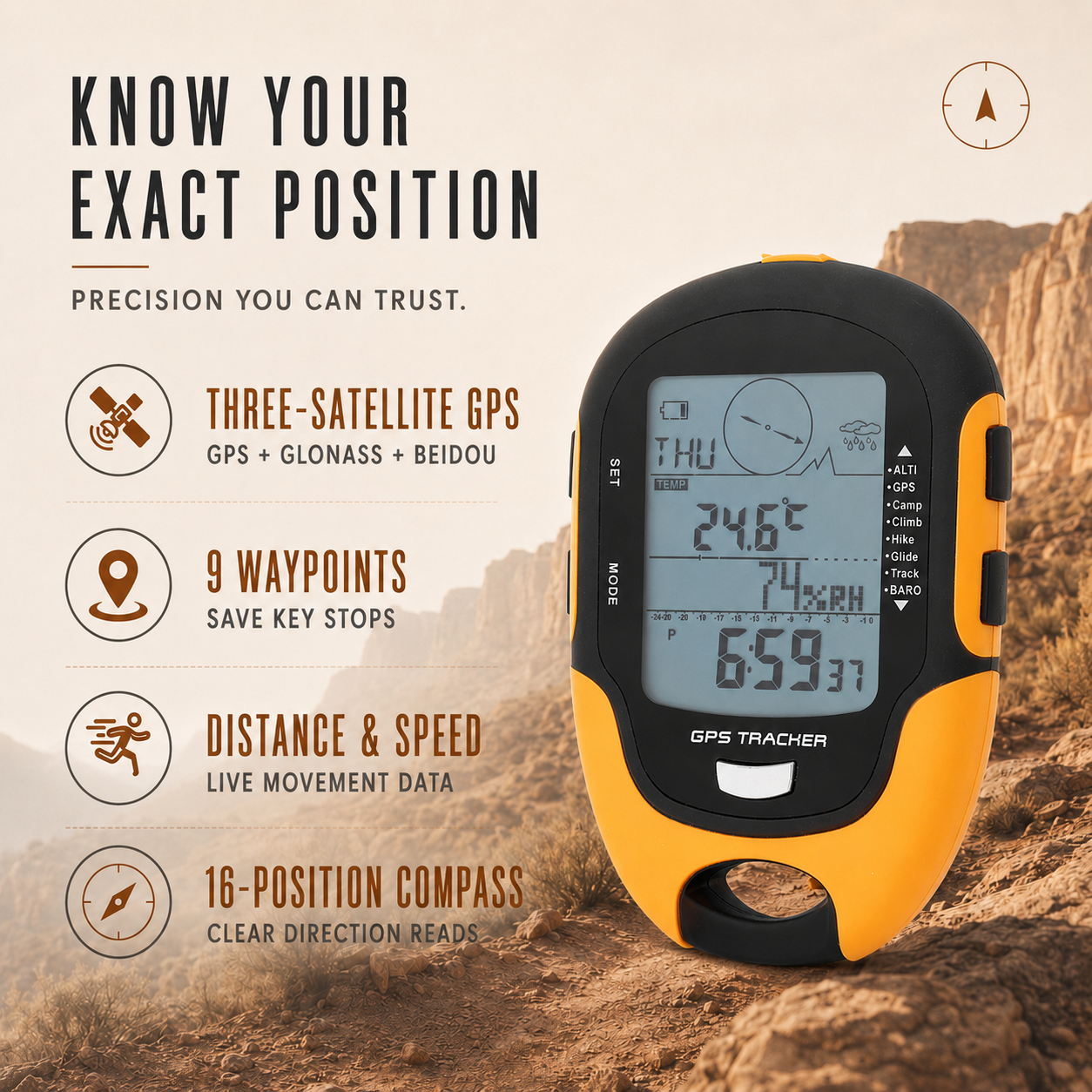 Nordspur | Navitrax Tragbares tragbares GPS-Ortungsgerät