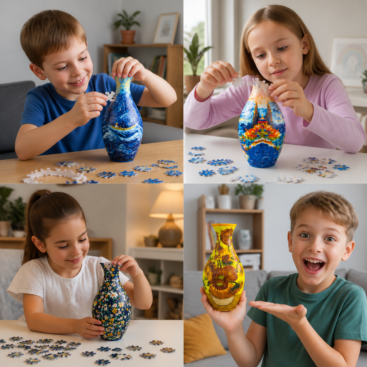 DIY 3D Puzzle Blumenvase