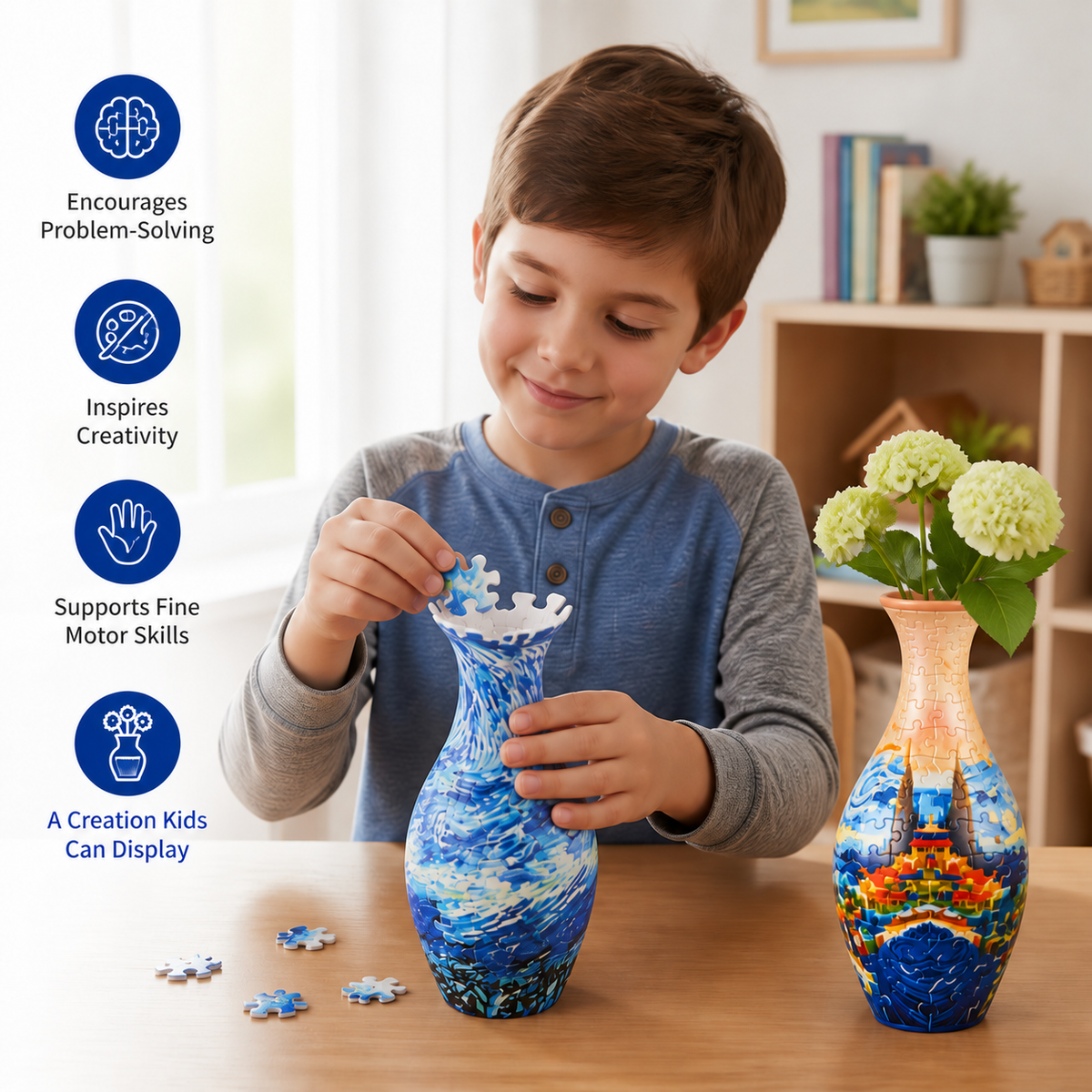 DIY 3D Puzzle Blumenvase
