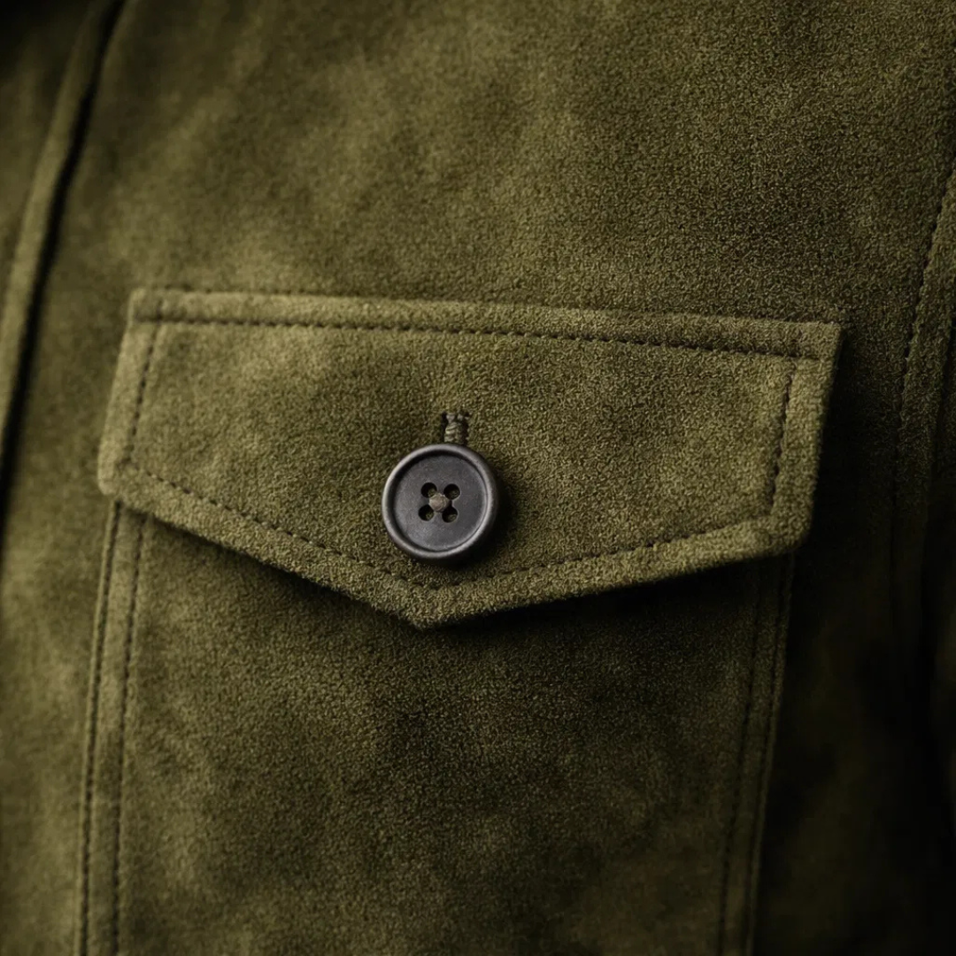 Jacob Classic Pocket Wildlederjacke