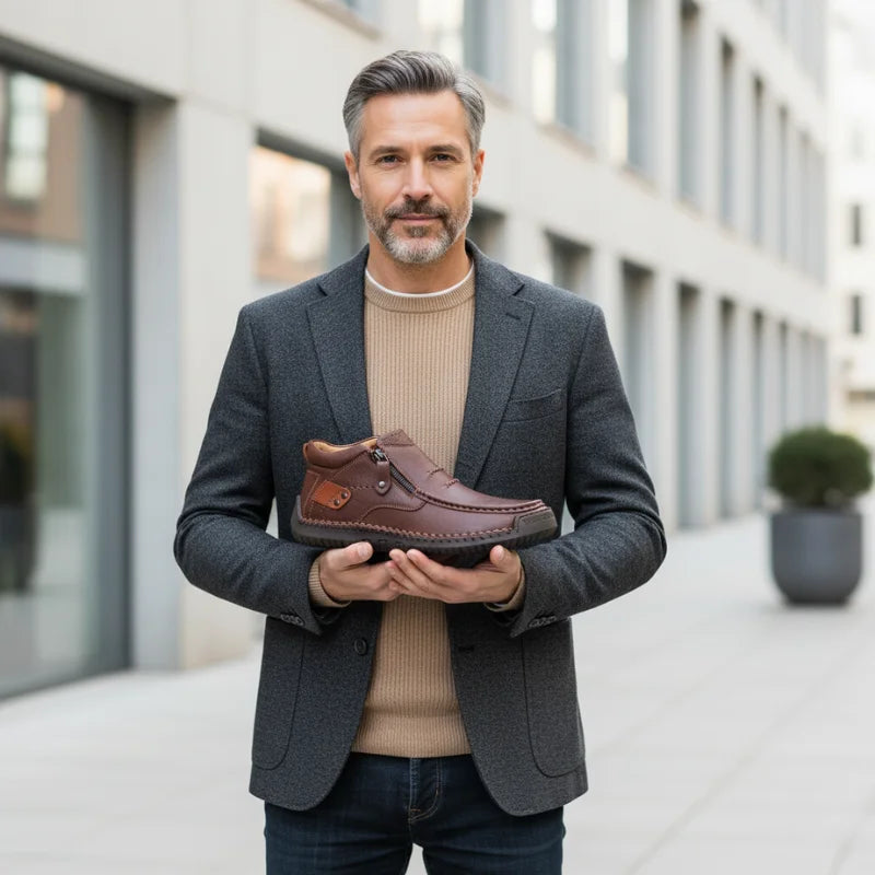 Handgefertigte Lederschuhe, die Komfort und Charakter vereinen