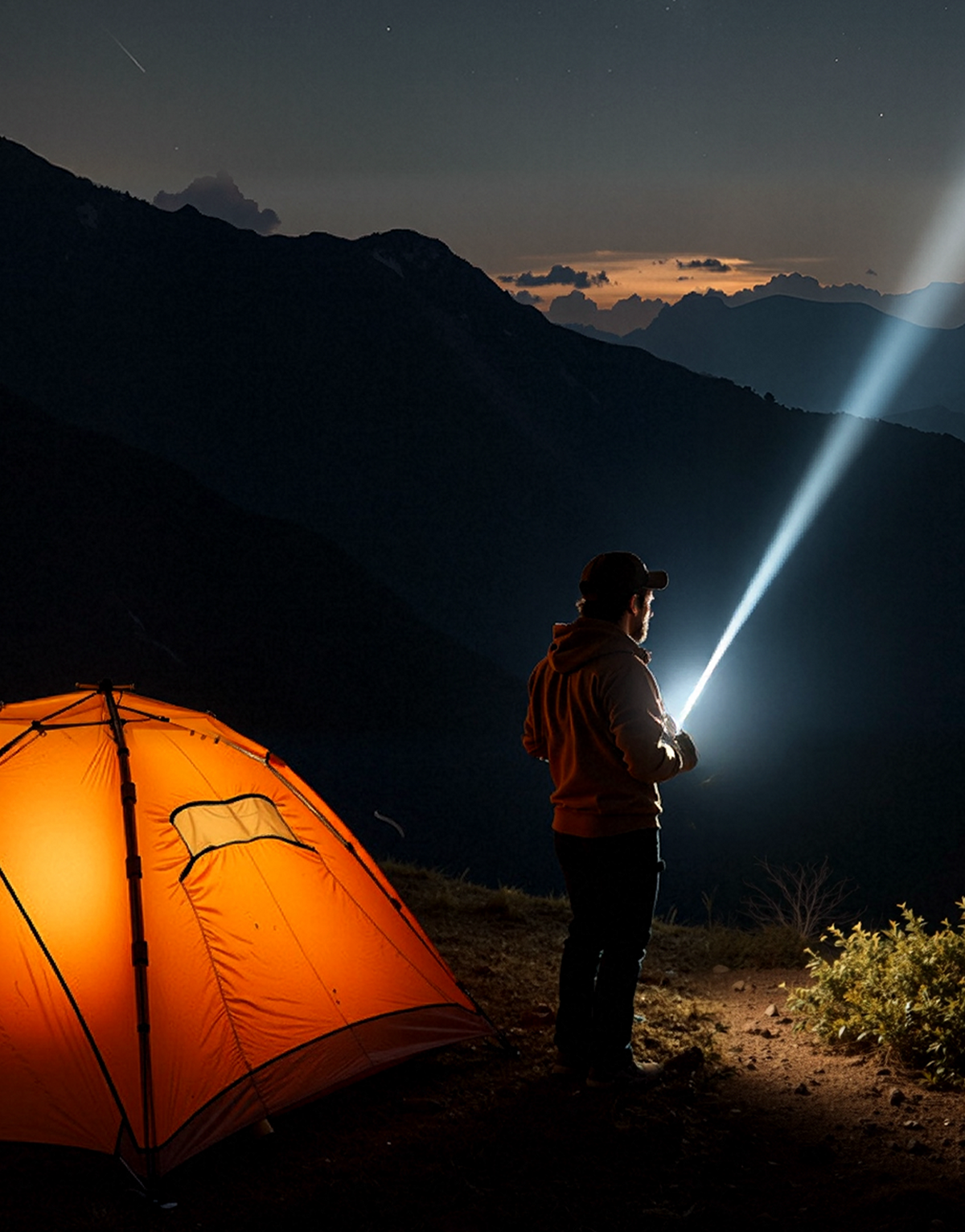 Tragbares Notladegerät mit AA-Batterien – USB-Aufladung, kompakt und mit LED-Taschenlampe – perfekt für Reisen, Pendelverkehr und Stromausfall