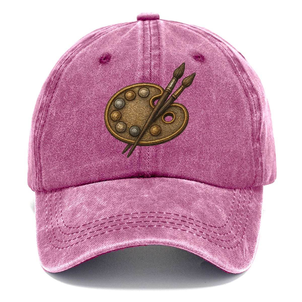 Künstlerpalette mit Pinseln - Maler-Emblem - Classic Cap