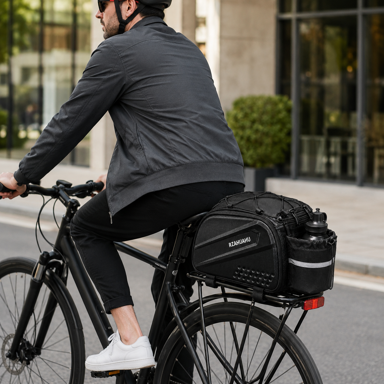 Fahrrad-Gepäckträgertasche mit Reflexstreifen & großer Kapazität – RadPack Pro