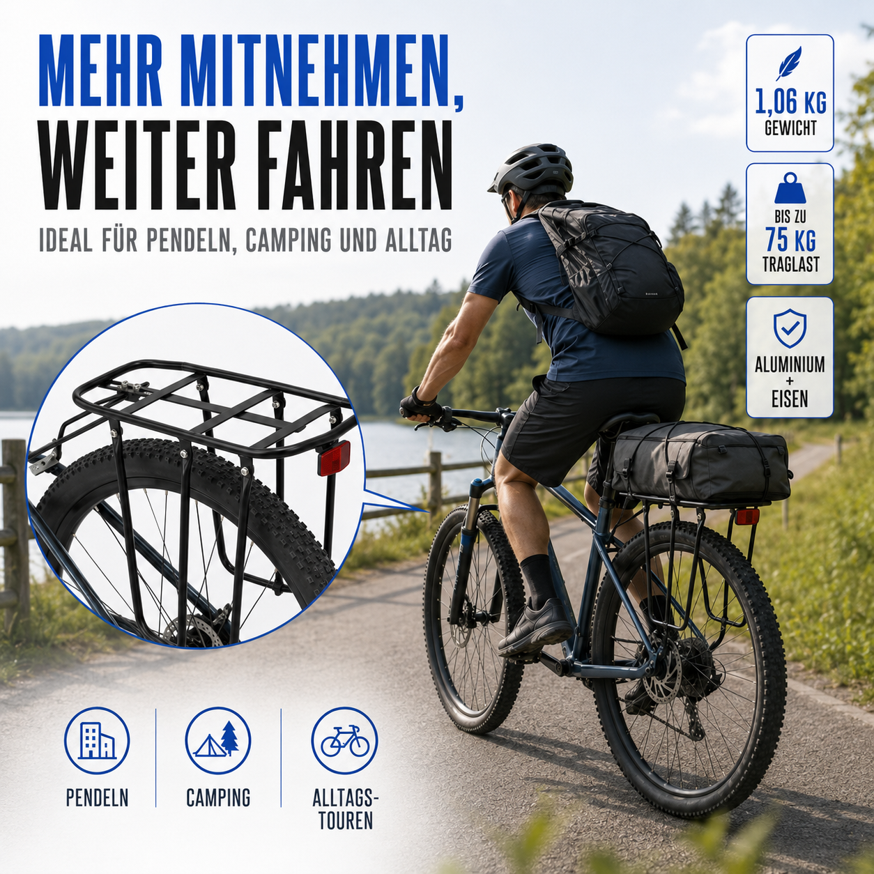 Fahrrad Gepäckträger hinten – LastPro 75
