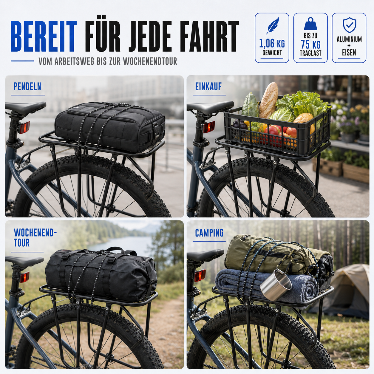 Fahrrad Gepäckträger hinten – LastPro 75