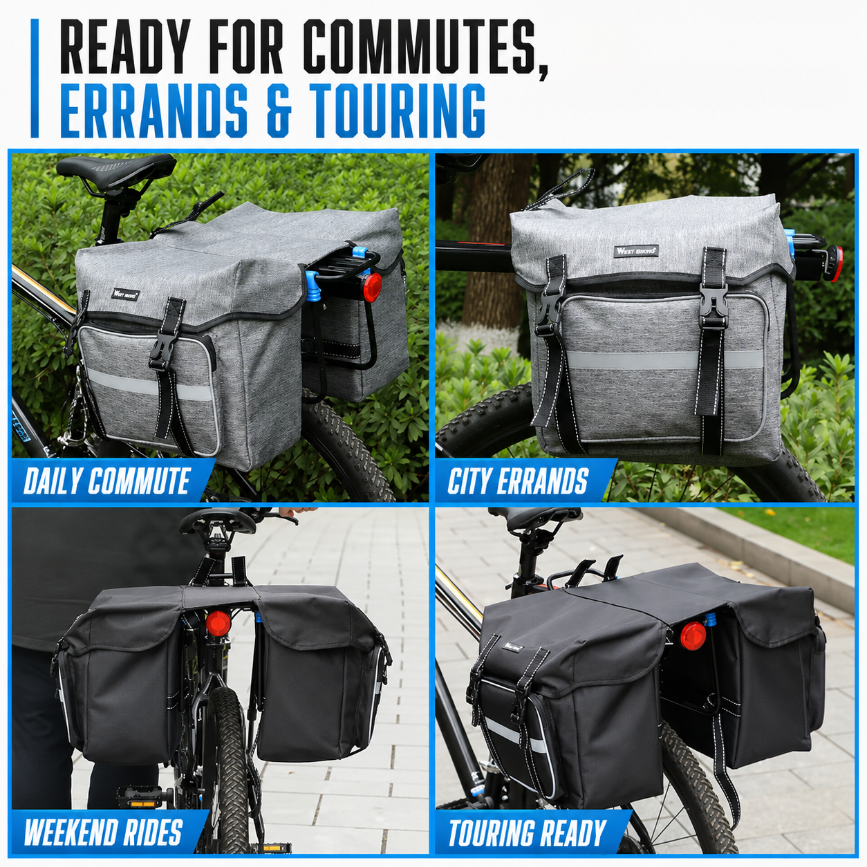 Fahrrad Gepäckträgertasche 25L – CargoRide Dual
