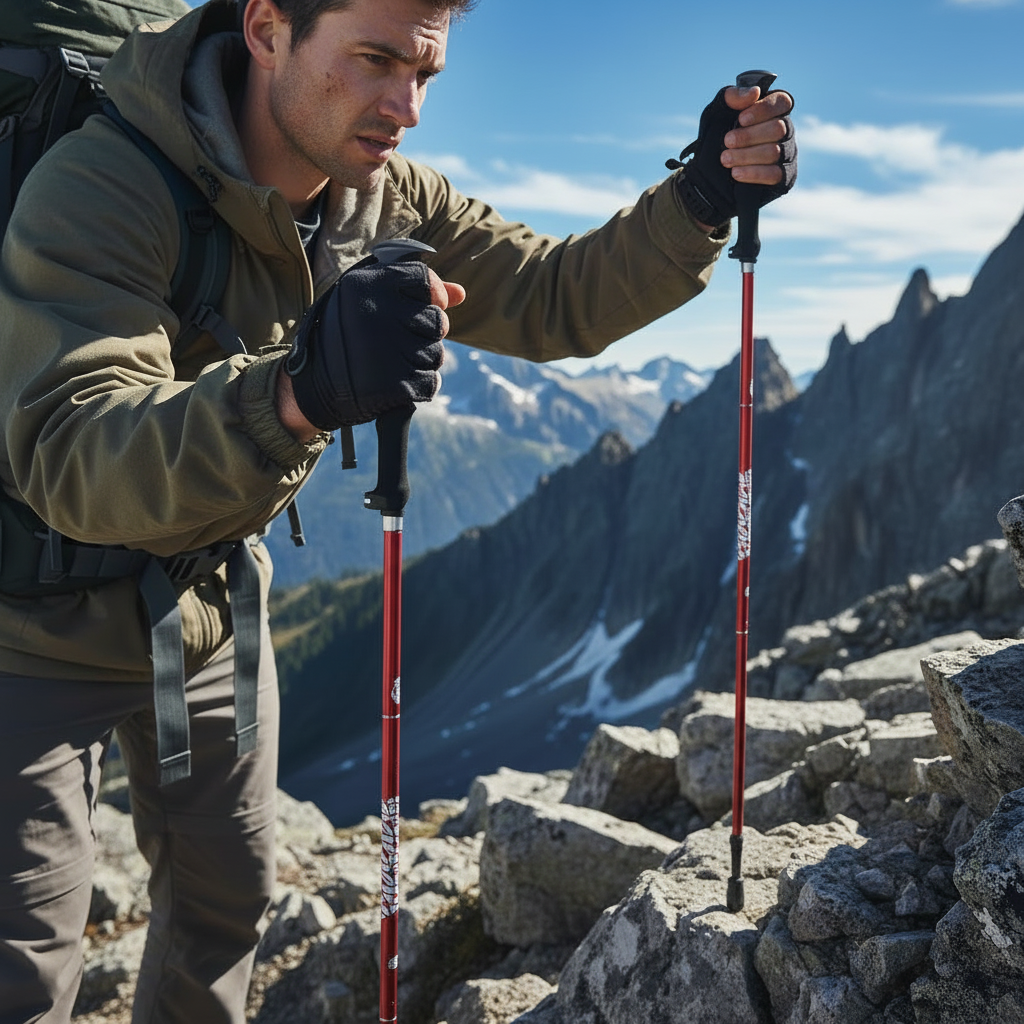 Nordspur | Faltbare Nordic-Walking-Stöcke für Stabilität