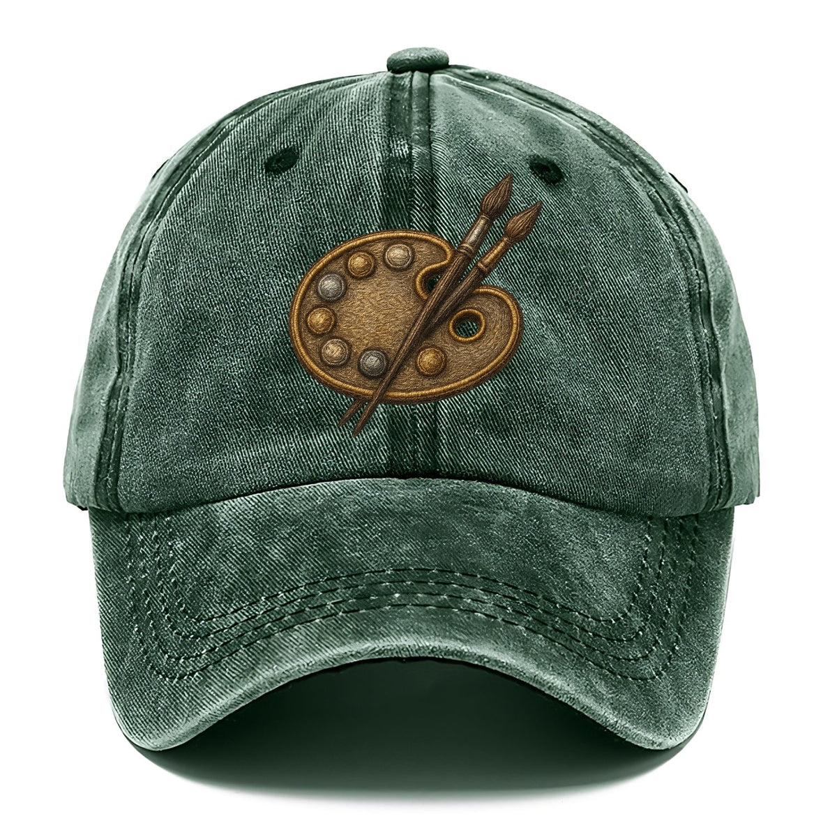 Künstlerpalette mit Pinseln - Maler-Emblem - Classic Cap