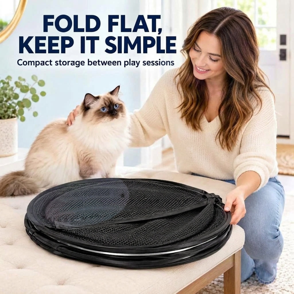 Pop-Up rollender Katzen-Laufstall