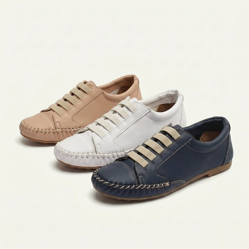 Bequemer Damen-Mokassin-Sneaker mit leichtem Einstieg