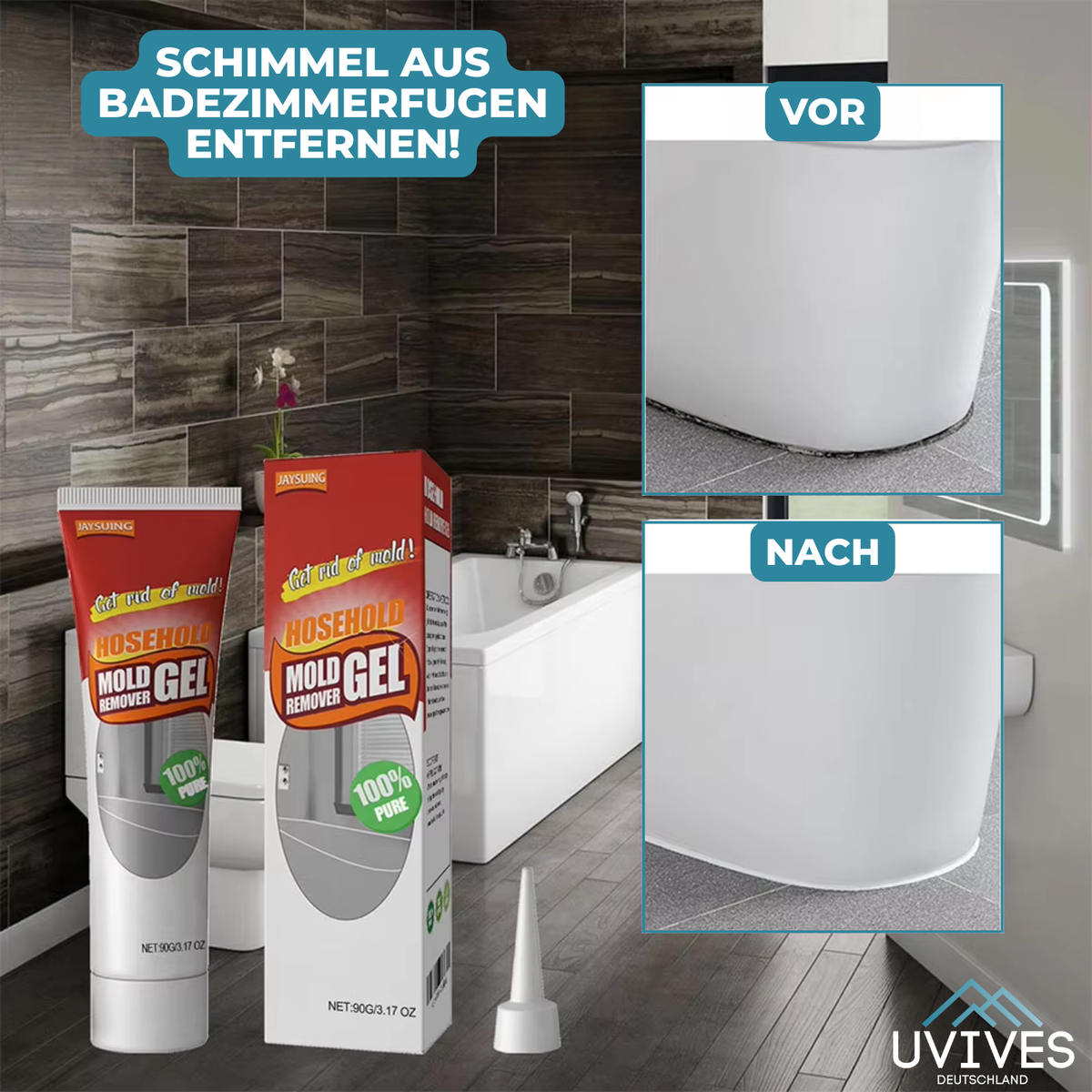 Schimmelentferner – Leistungsstark & Schnellwirkend – Dauerhafter Schutz – Geruchsbeseitigend