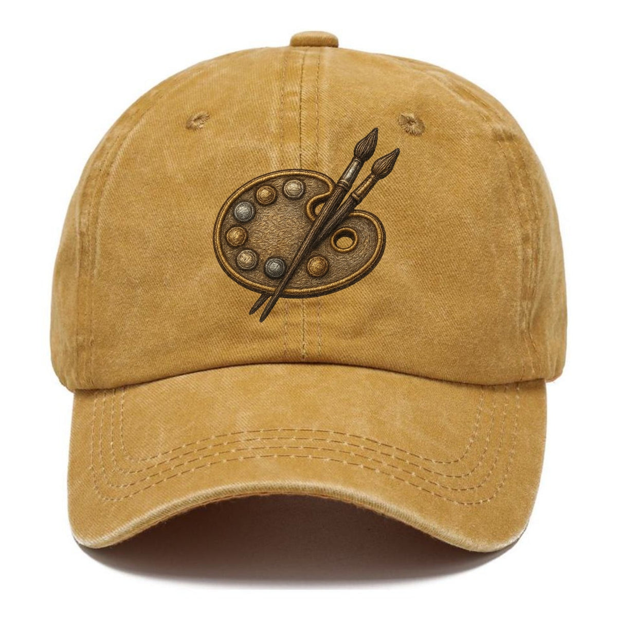 Künstlerpalette mit Pinseln - Maler-Emblem - Classic Cap