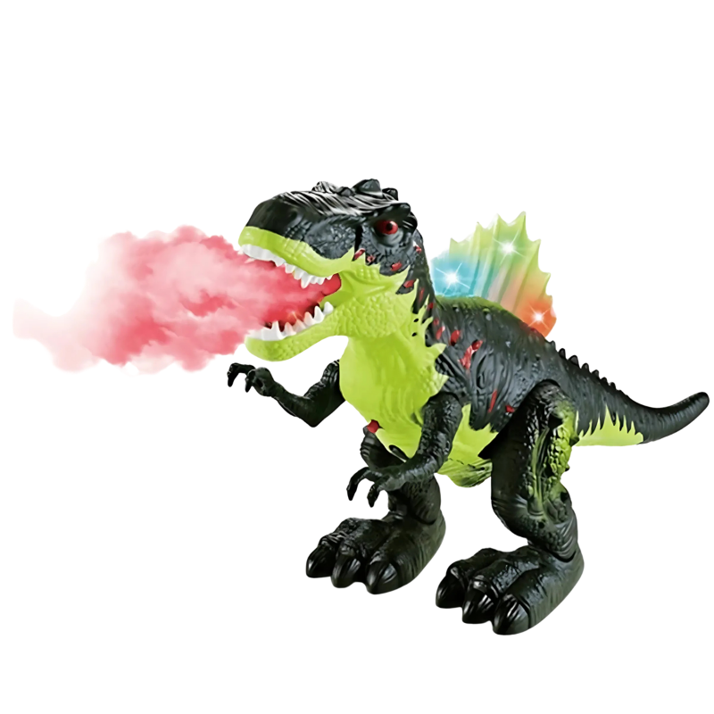 Leuchtender gehender Dinosaurier mit Brüllen und Raucheffekt