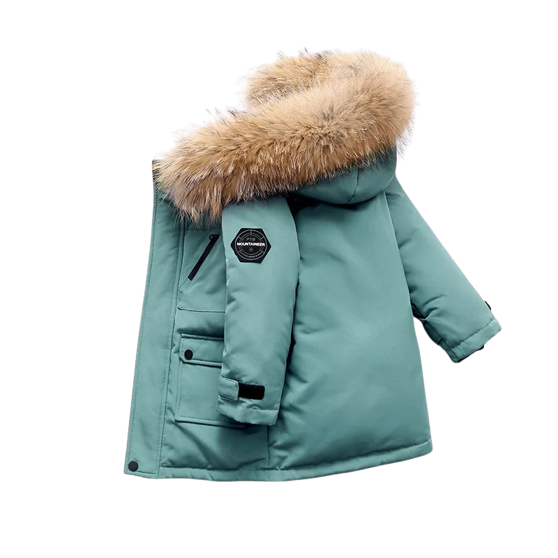 Winterjacke mit weicher Fellkante