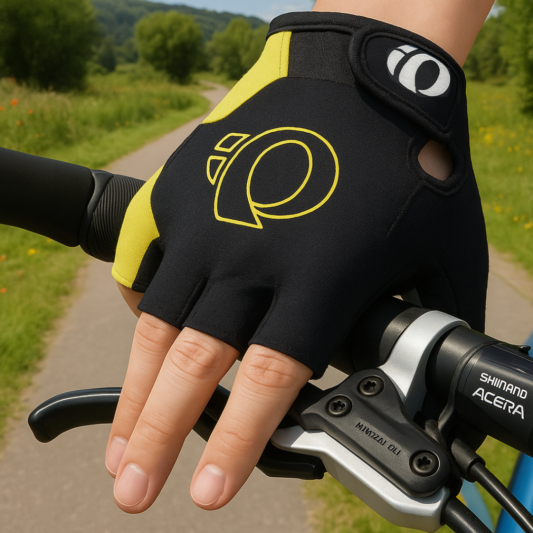 Radhandschuhe Unisex mit Gel, Halbfinger & Klettverschluss – GripWerk Ride
