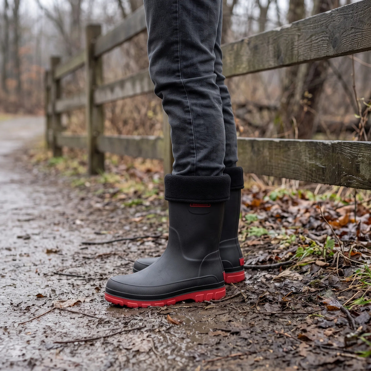Gummistiefel Herren Größe 47 | Isolierte Regenstiefel