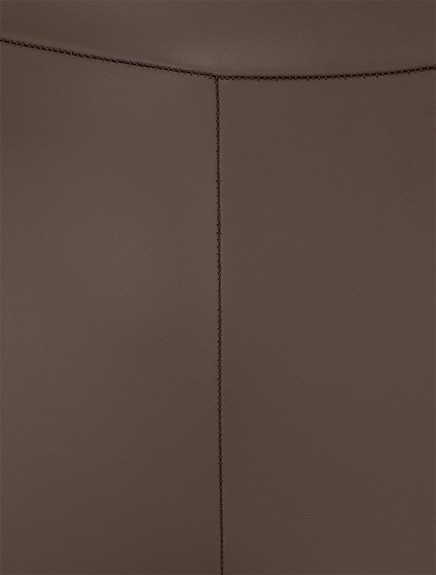 Legging skinny aus Kunstleder - Braun
