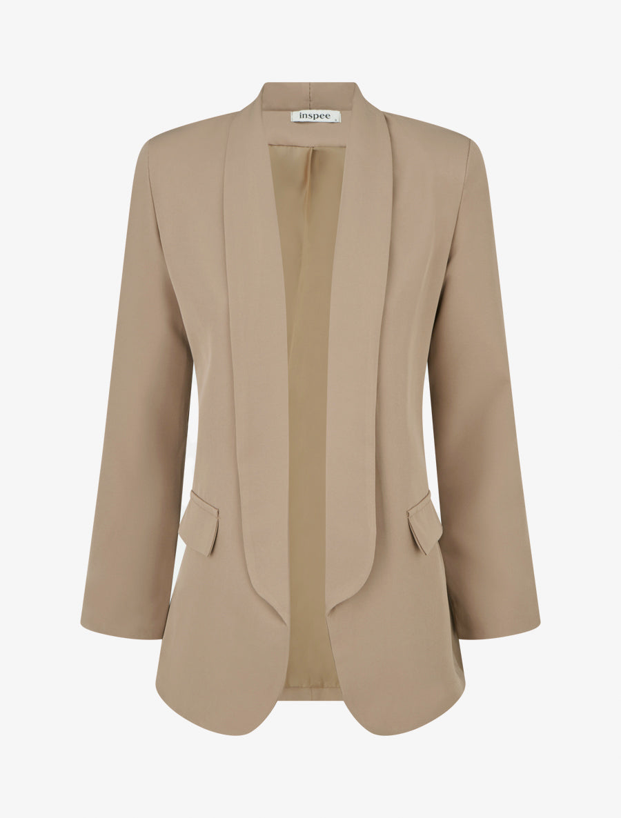 Taillierter Blazer mit Schulterpolstern