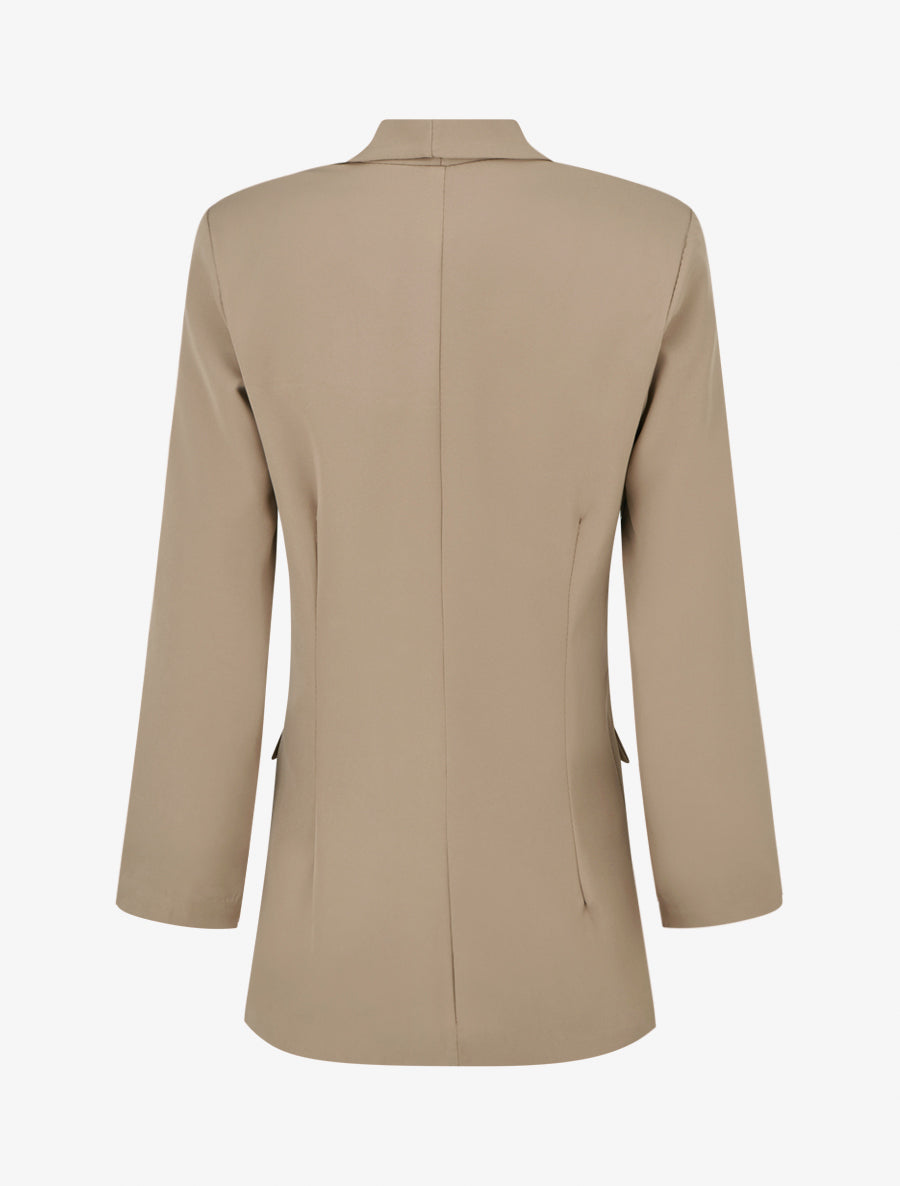 Taillierter Blazer mit Schulterpolstern