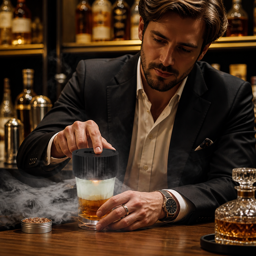 Elektrisches Cocktail-Smoker-Set - Wiederaufladbar