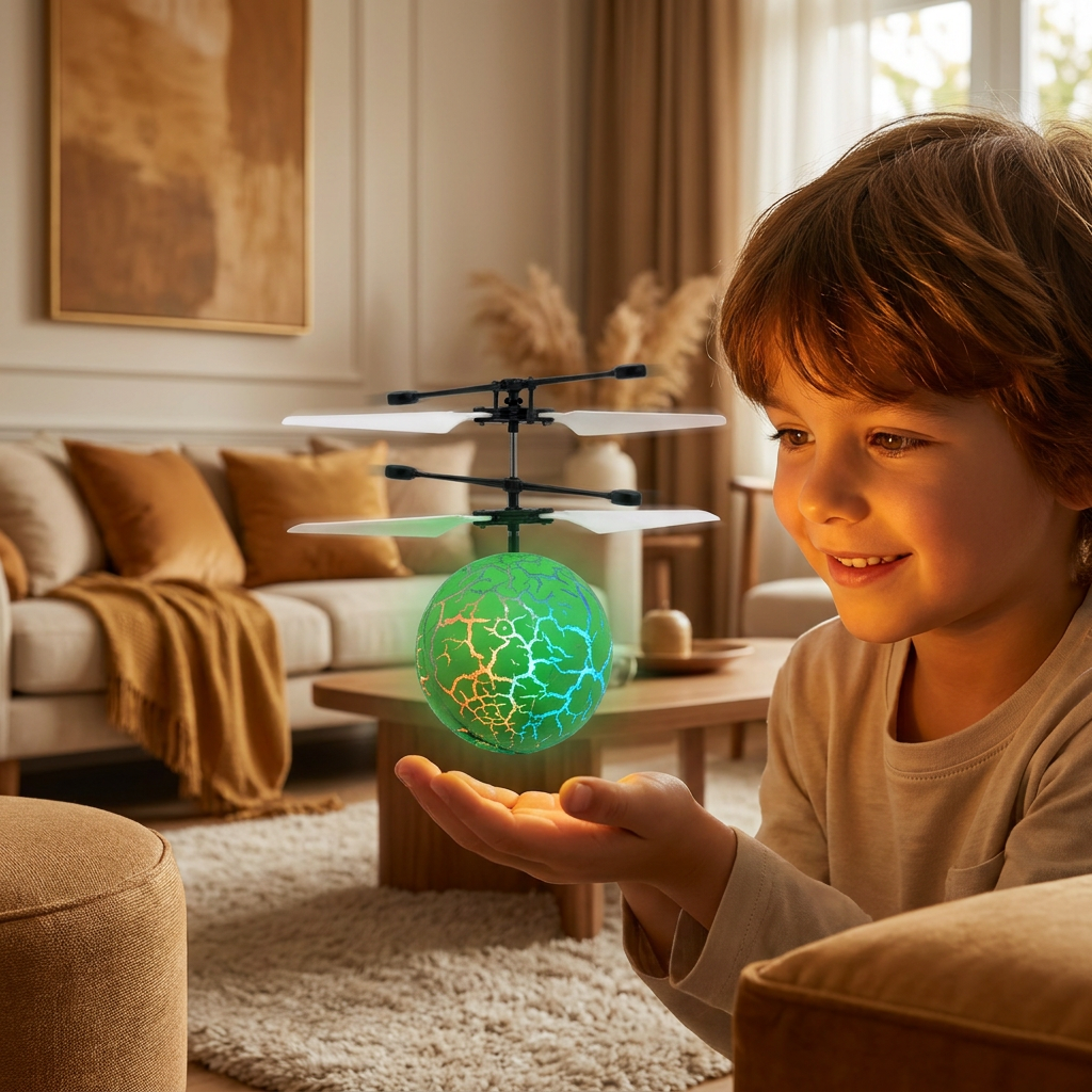 Handgesteuerter fliegender LED-Ball-Drohne für Kinder