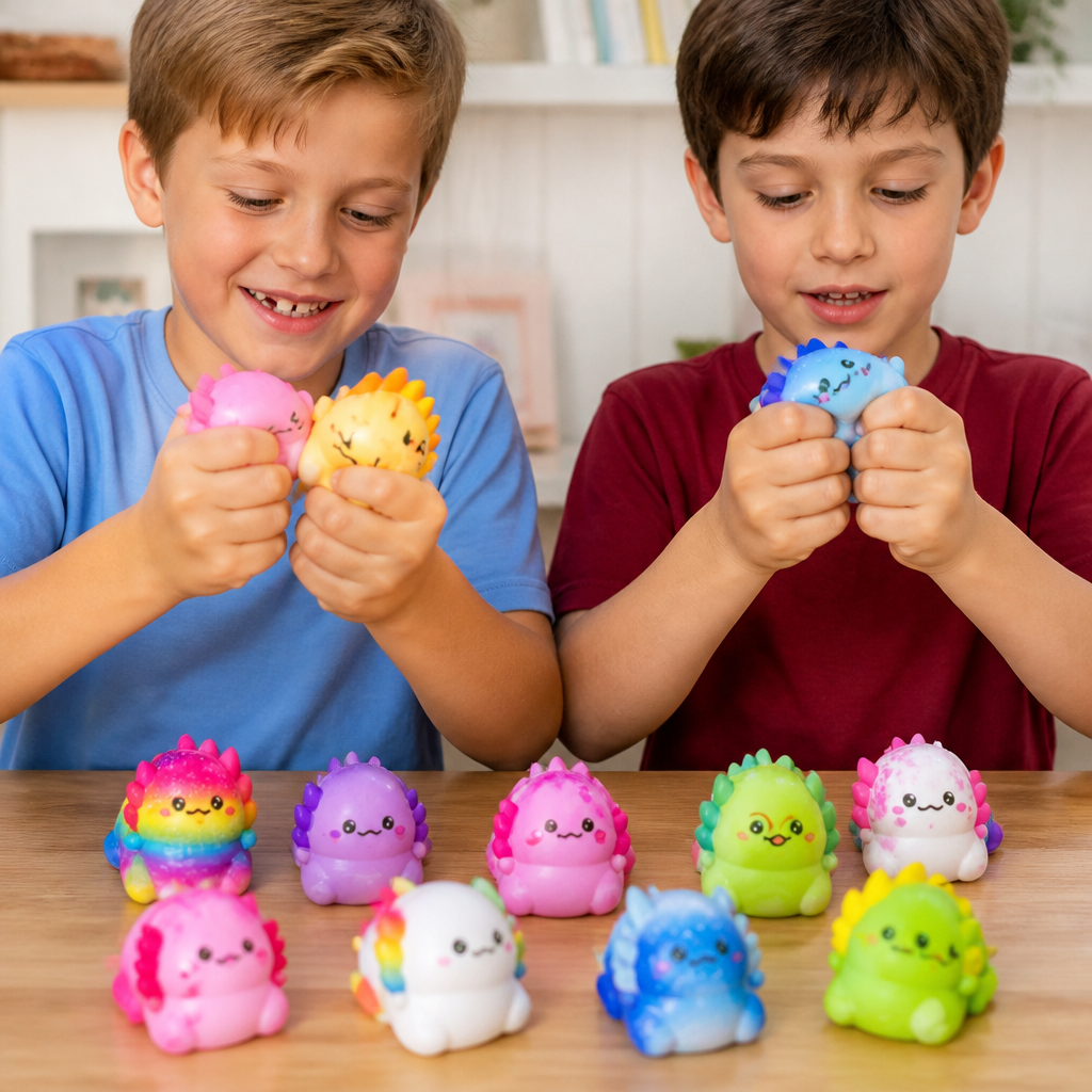 12er-Pack Weiche Axolotl Squishy Anti-Stress-Spielzeuge