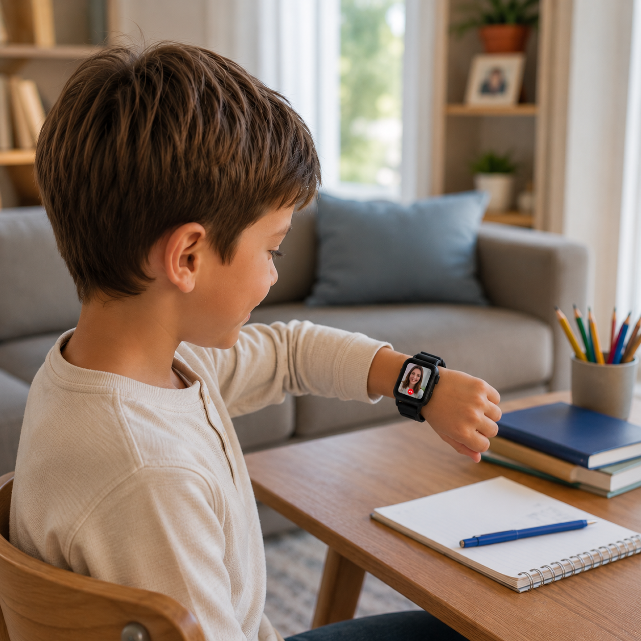 Kinder Smartwatch mit Standortfunktion, Videoanruf, Kamera & SOS-Funktion – SafeTrack Watch