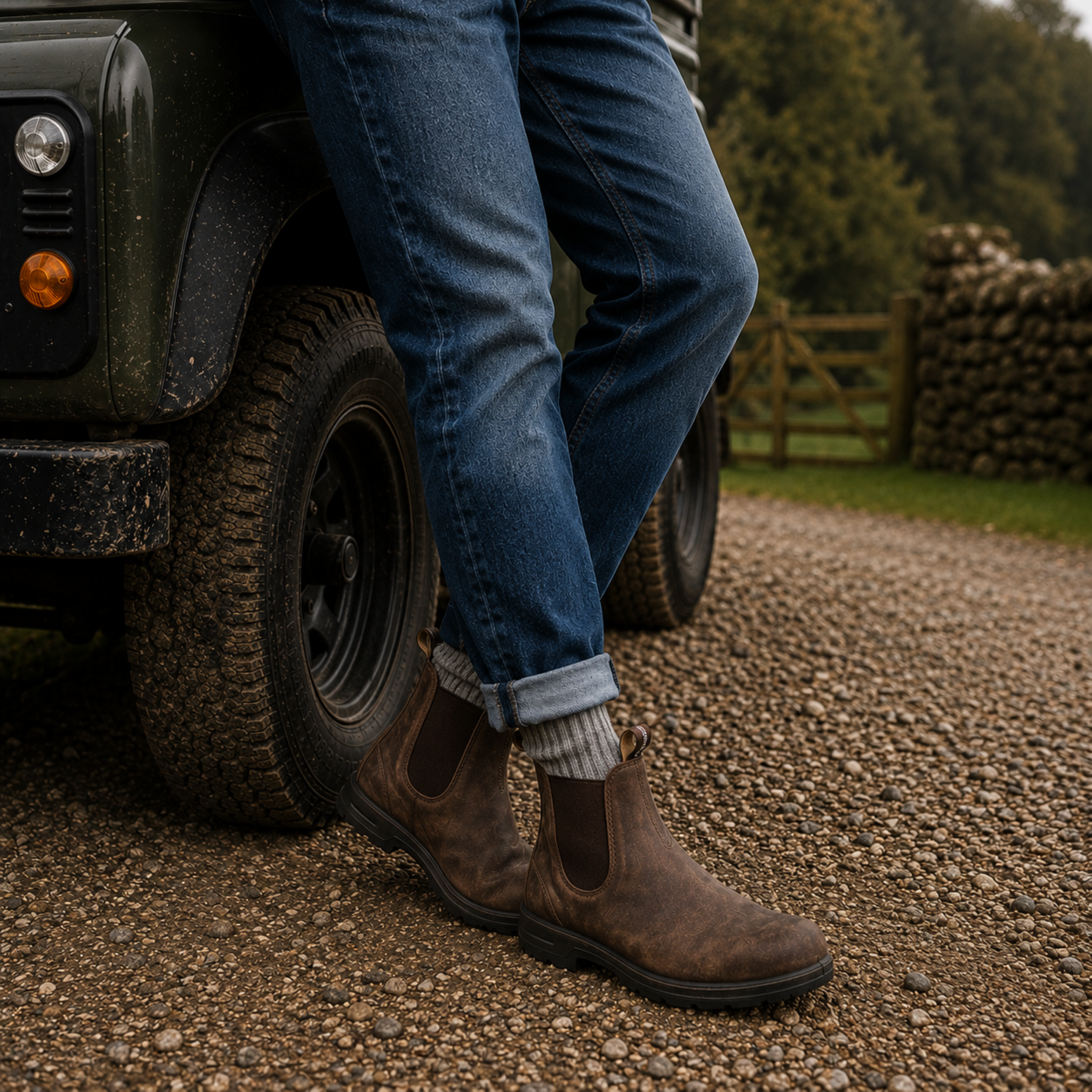 Komfortable Walking-Schuhe im Chelsea-Design – Bequeme Slip-On Boots für Herren