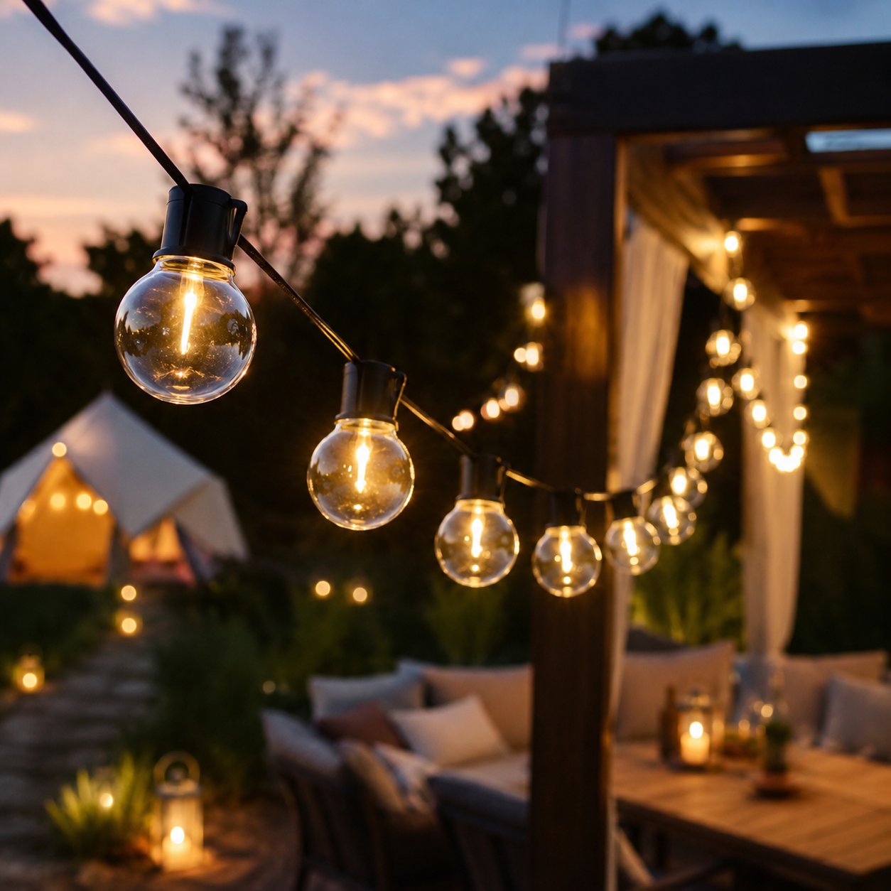 LED Lichterkette für Außen wasserdicht – GlanzLoom