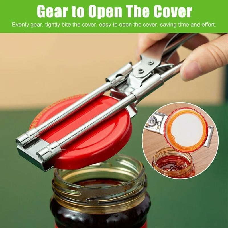 Verstellbarer Glasöffner aus Edelstahl