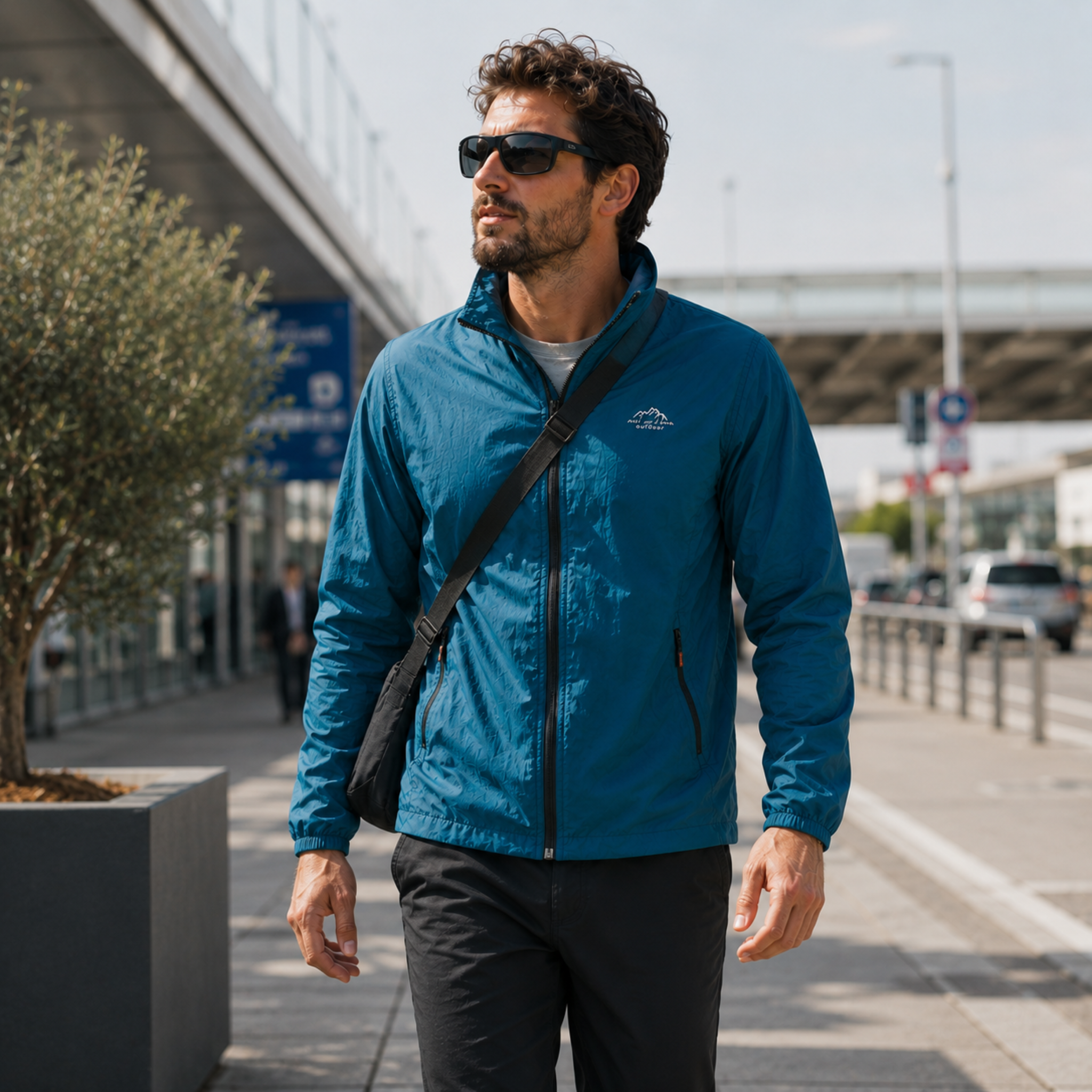 Leichte UV-Schutzjacke für Herren – Winddichte Sommer Outdoor Windjacke