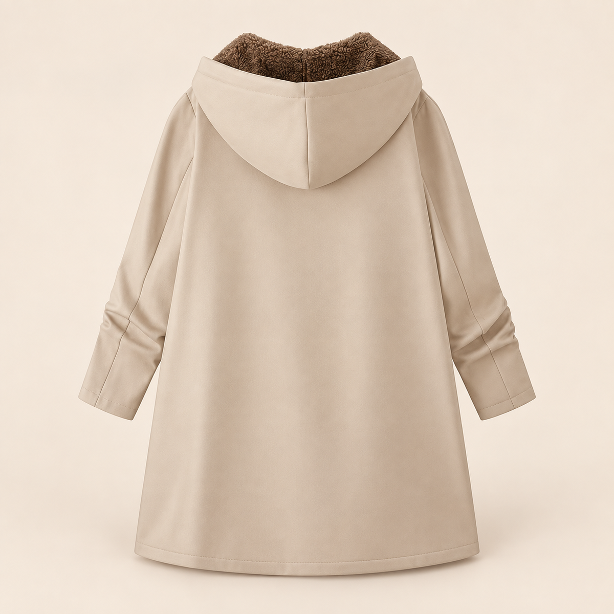 Warmer Kapuzenmantel mit weichem Sherpa-Futter