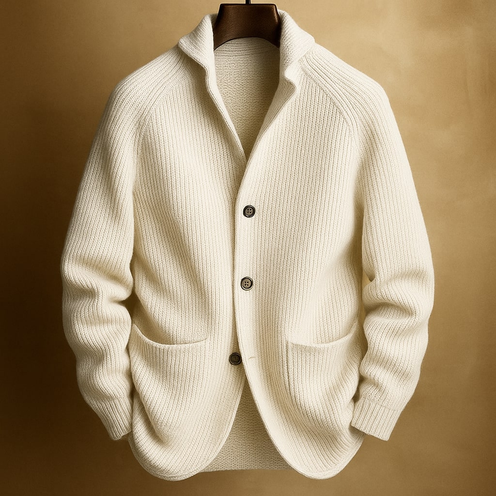 Hugo | Gerippte Wollstrickjacke