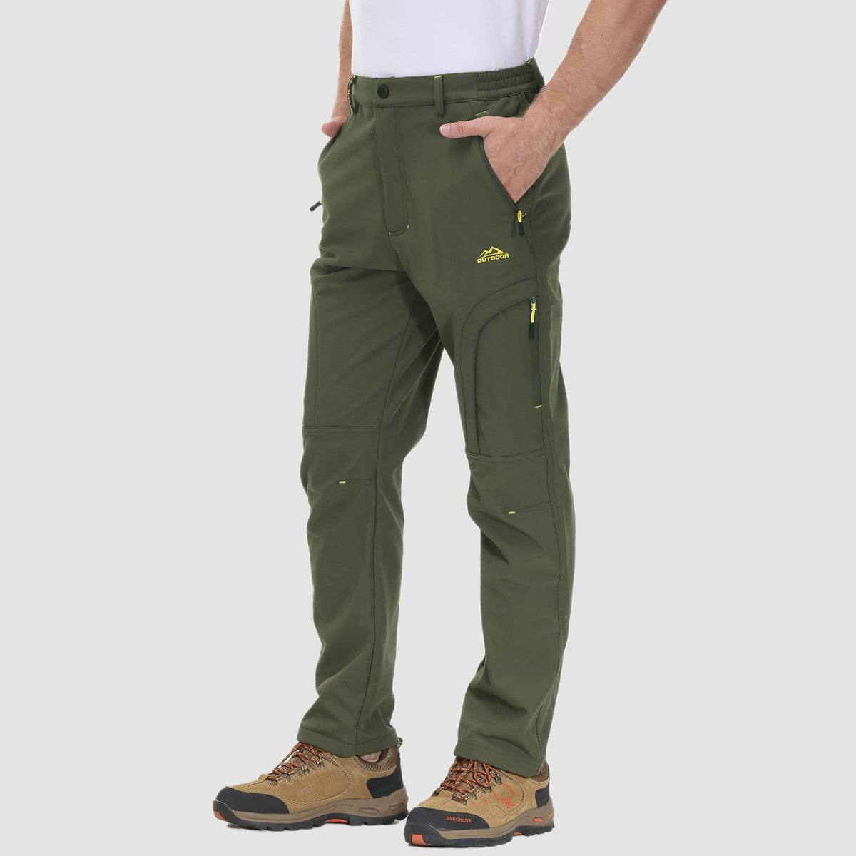 Herren Outdoor Wanderhose - Fleece-gefüttert & Wasserabweisend