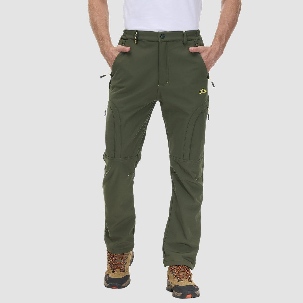 Herren Outdoor Wanderhose - Fleece-gefüttert & Wasserabweisend