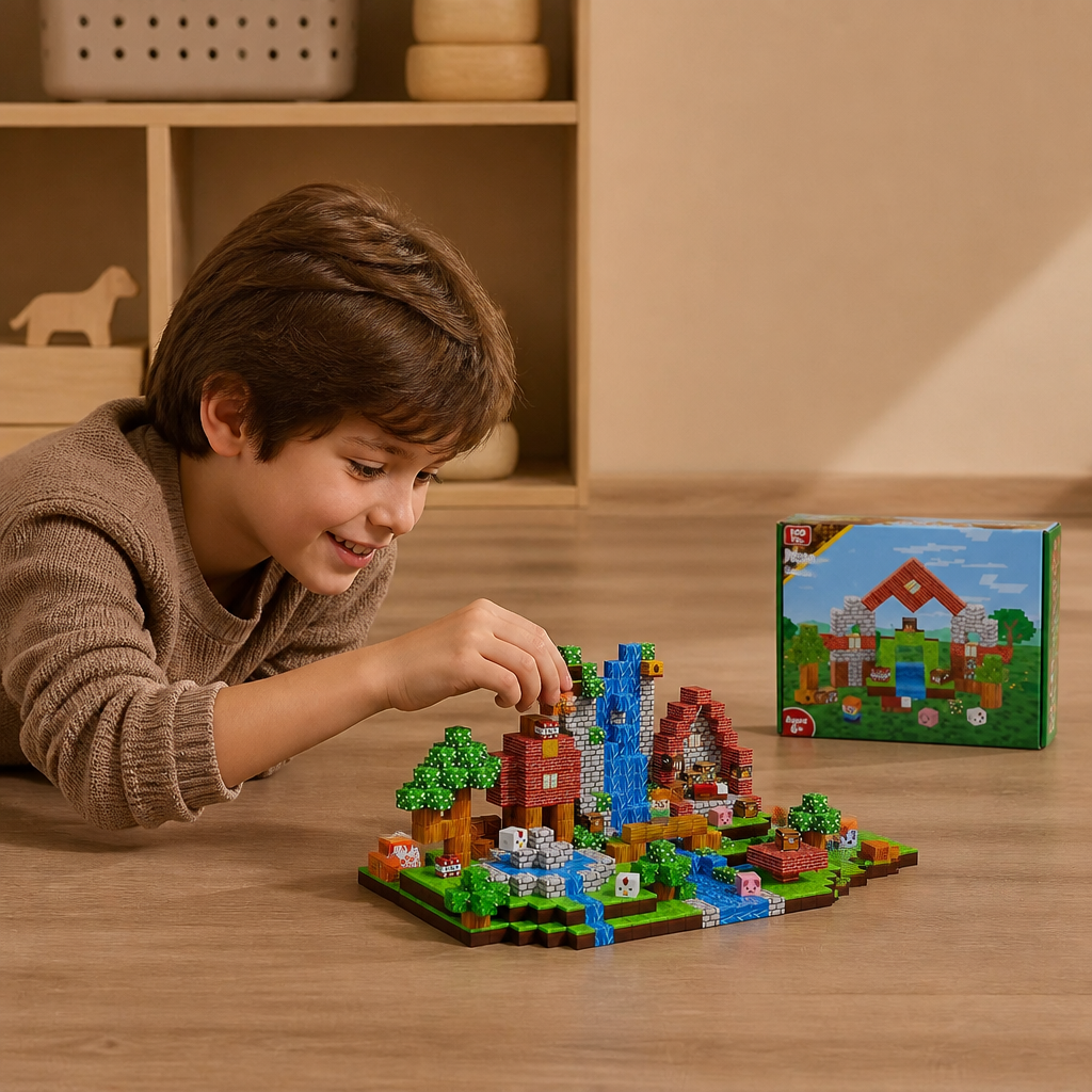 100-teiliges Magnetbaustein-Würfelset – Montessori-MINT-Konstruktionsspielzeug für Kinder