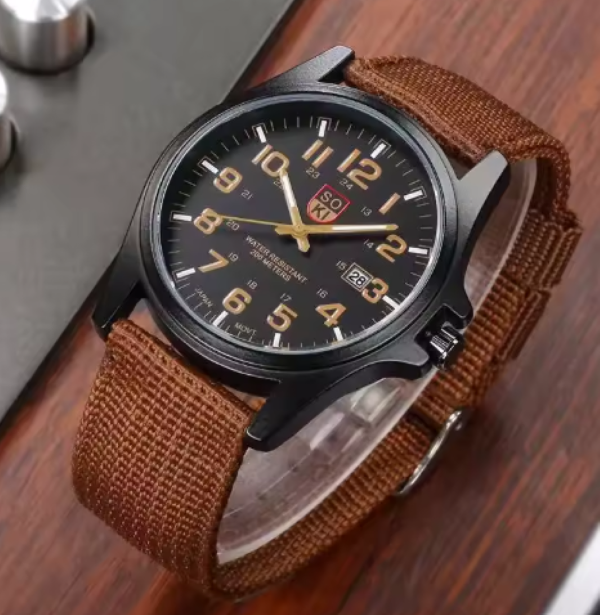 Militär Armbanduhr Edelstahl 45mm wasserdicht & robust – IronTrek Watch