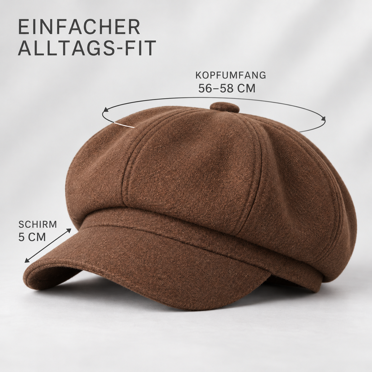 Moranto | Schiebermütze Einfarbig als Ergänzung für lässige und elegante Outfits