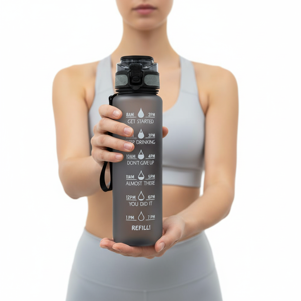 Nordspur | Wasserflasche mit Zeitleiste 1000 ml